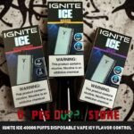 Ignite Ice 40000 Puffs Disposable Vape Icy Flavor Control In The UAE