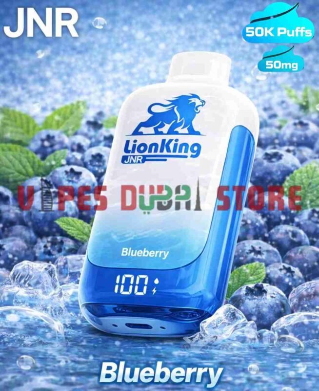 JNR Lion King 50000 Puffs 50mg Disposable Vape in Dubai Blueberry