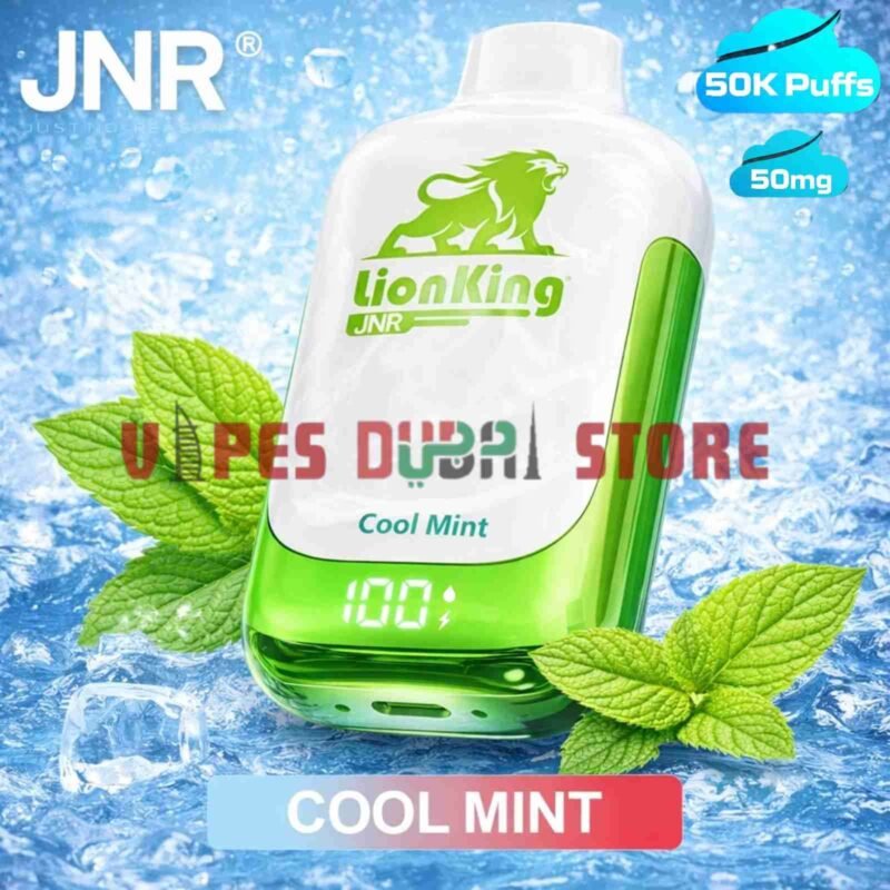 JNR Lion King 50000 Puffs 50mg Disposable Vape in Dubai Cool Mint