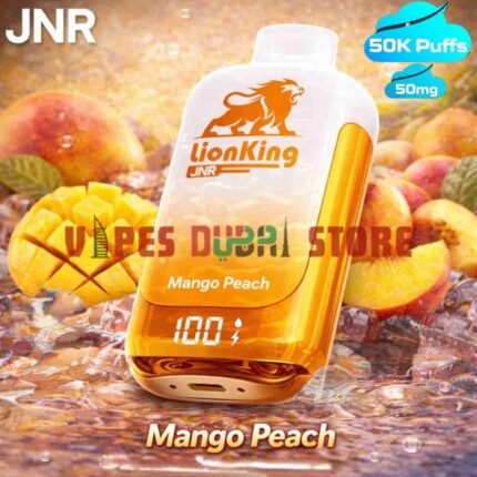 JNR Lion King 50000 Puffs 50mg Disposable Vape in Dubai Mango Peach