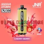 JNR Shisha Storm 52000 Puffs Disposable Vape 2mg DTL in the UAE cherry berry