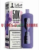 MAZAYA CLOUD AURA 50K Disposable Vape in Dubai berry ice