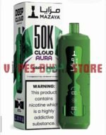 MAZAYA CLOUD AURA 50K Disposable Vape in Dubai grape mint