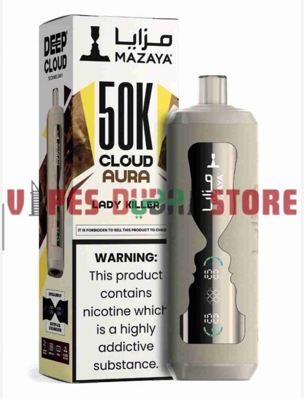 MAZAYA CLOUD AURA 50K Disposable Vape in Dubai lady killer