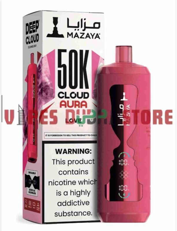 MAZAYA CLOUD AURA 50K Disposable Vape in Dubai love