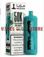MAZAYA CLOUD AURA 50K Disposable Vape in Dubai mint