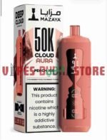 MAZAYA CLOUD AURA 50K Disposable Vape in Dubai peach ice