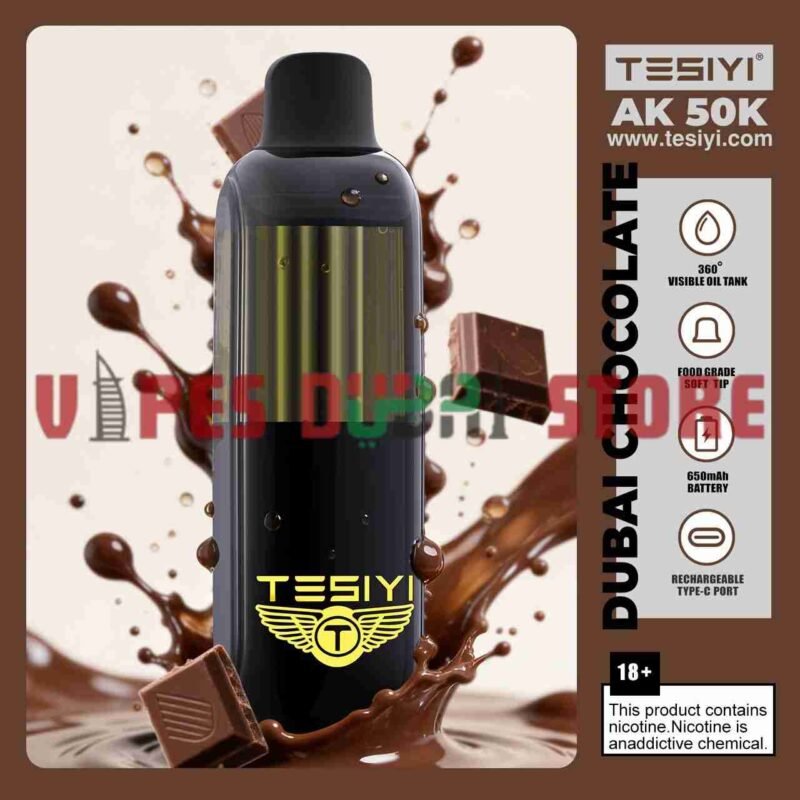 TESIYI AK 50000 Puffs 50mg Disposable Vape in Dubai dubai chocolate