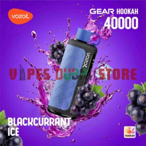 VOZOL Gear Hookah 40000 Puffs Disposable Vape 5mg in the UAE blackcurrant ice