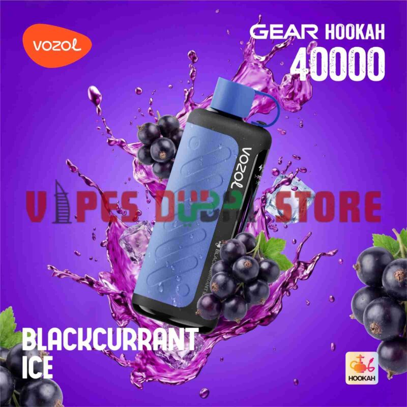 VOZOL Gear Hookah 40000 Puffs Disposable Vape 5mg in the UAE blackcurrant ice