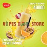 VOZOL Gear Hookah 40000 Puffs Disposable Vape 5mg in the UAE passion fruit lychee orange