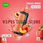 VOZOL Gear Hookah 40000 Puffs Disposable Vape 5mg in the UAE peach ice