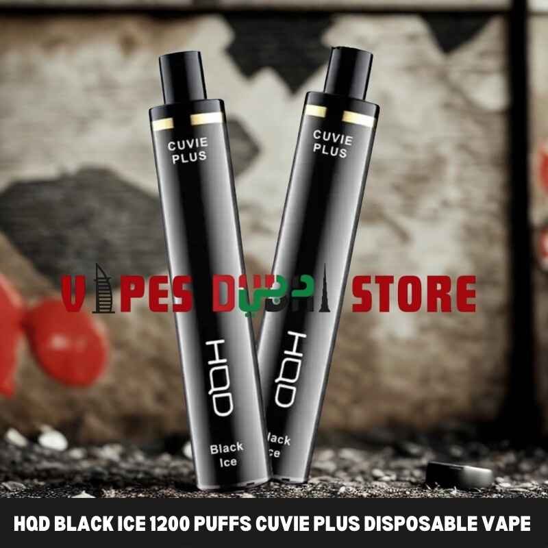 HQD Black Ice 1200 Puffs Cuvie Plus Disposable Vape 50mg in the UAE HQD Black Ice 1200 Puffs Cuvie Plus Disposable Vape 50mg in the UAE