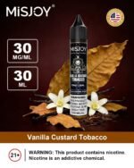 Misjoy premium salt nicotine 30mg 30mg E liquid USA brand in Dubai Vanilla Custard Tabacco