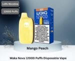 Waka Nova 12000 Puffs 18MG Disposable Vape in UAE Mango Peach