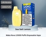 Waka Nova 12000 Puffs 18MG Disposable Vape in UAE Sea Salt Lemon
