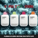 flerbar (0%)zero nicotine 3500 puffs vape