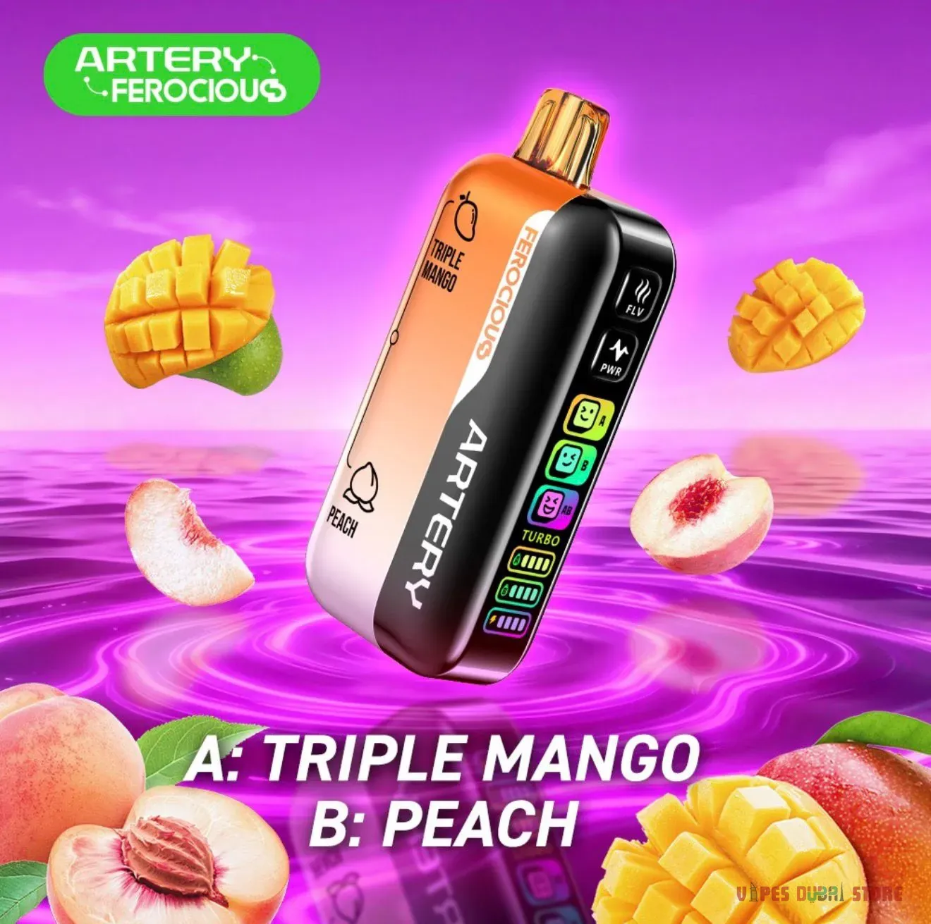 Artery Ferocious 60k Puffs 30mg Disposable Vape in UAE - Image 3