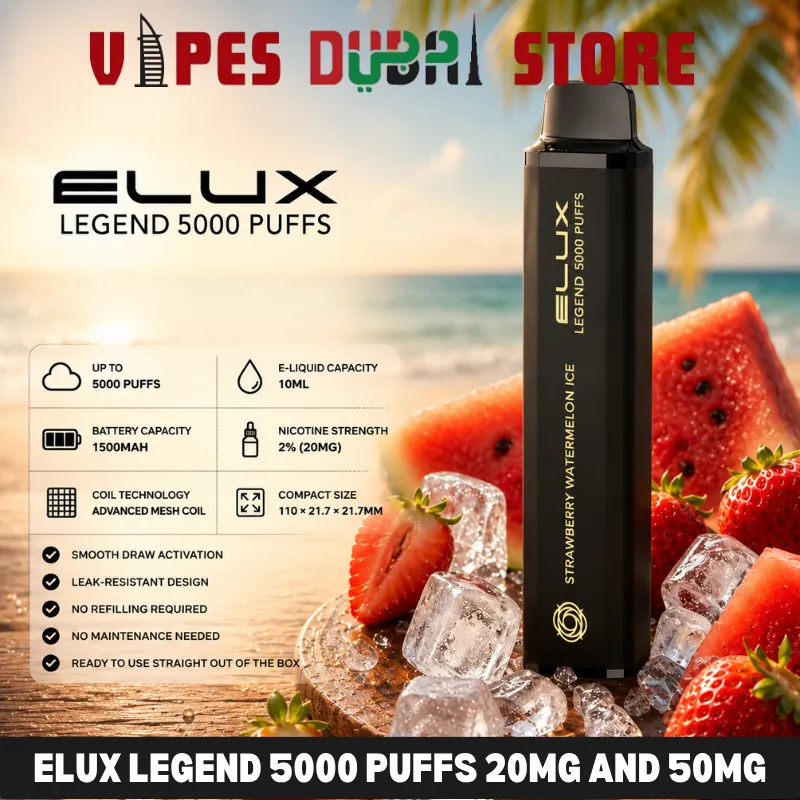 Elux legend 5000 puffs 20MG and 50mg nicotine