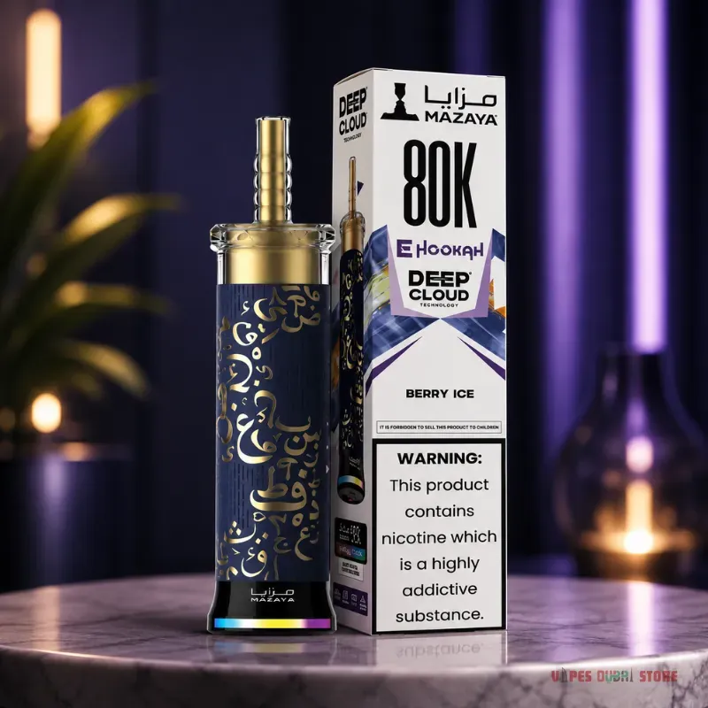 Mazaya Ehookah Deep Cloud 80000 Puffs 6mg Disposable Vape in Dubai - Image 13