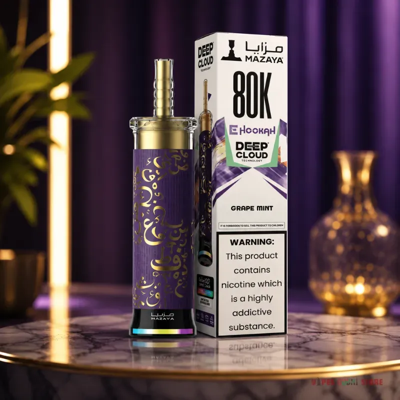 Mazaya Ehookah Deep Cloud 80000 Puffs 6mg Disposable Vape in Dubai - Image 11