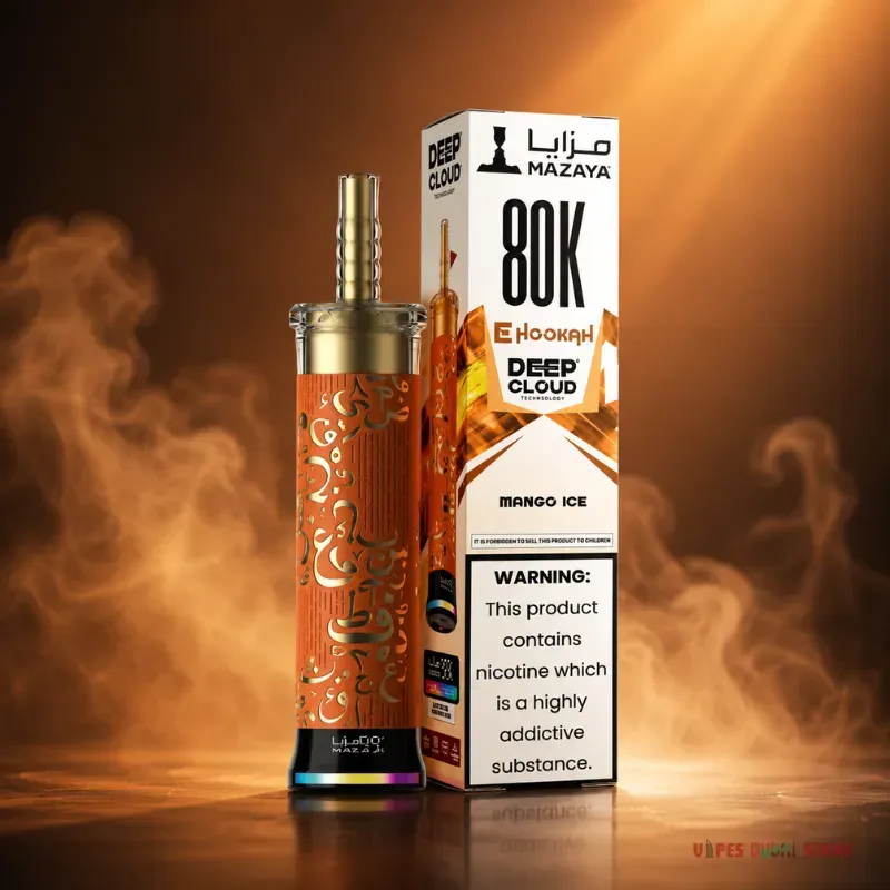 Mazaya Ehookah Deep Cloud 80000 Puffs 6mg Disposable Vape in Dubai - Image 3