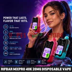 Rifbar Mixpro 40K 20mg Disposable Vape in UAE