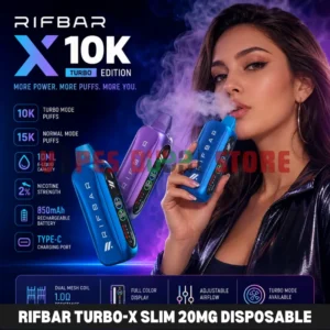 Rifbar Turbo-X Slim 20mg Disposable Vape in Dubai
