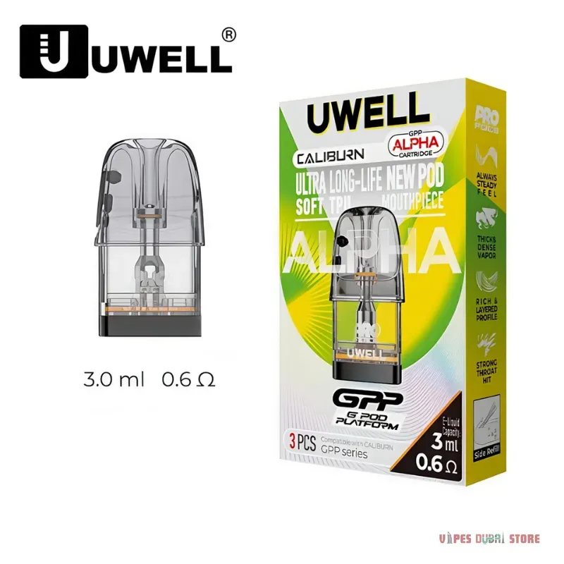 UWELL GPP ALPHA Pod Cartridge 3ml In UAE - Image 3