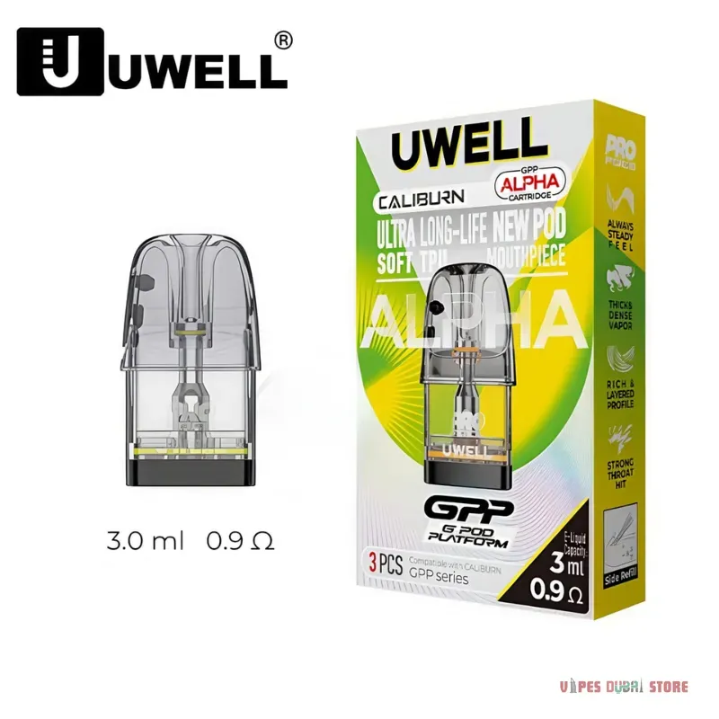 UWELL GPP ALPHA Pod Cartridge 3ml In UAE - Image 4