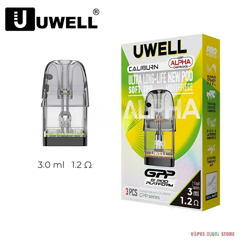 UWELL GPP ALPHA Pod Cartridge 3ml In UAE - Image 2