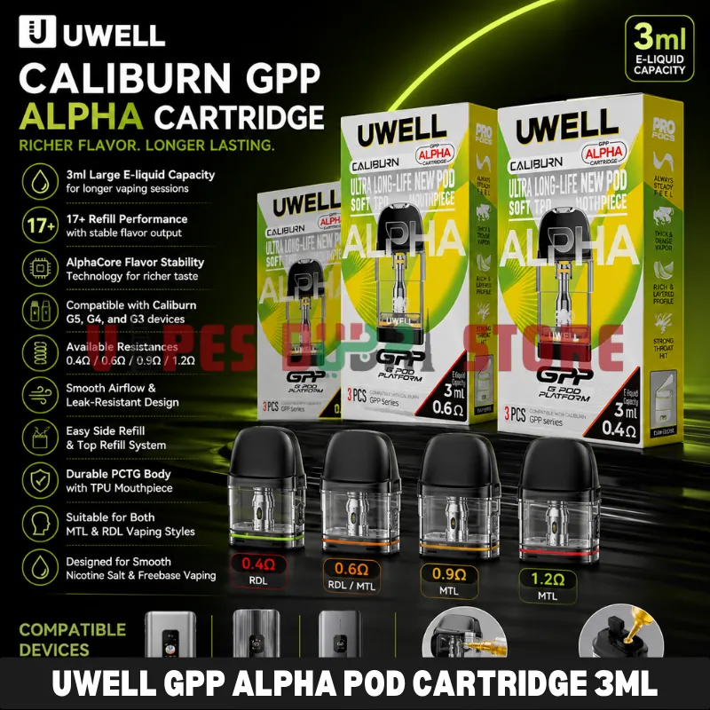 UWELL GPP ALPHA Pod Cartridge 3ml In UAE