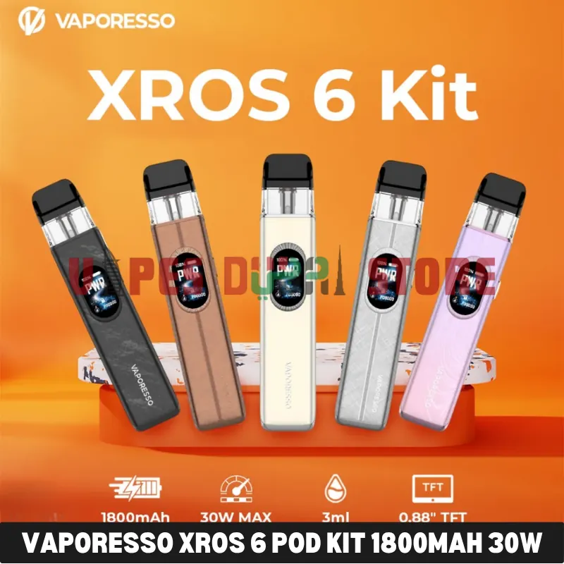 Vaporesso Xros 6 Pod Kit 1800mAh 30w in UAE
