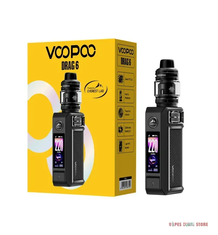 Voopoo Drag 6 kit 220w none build battery - Image 6