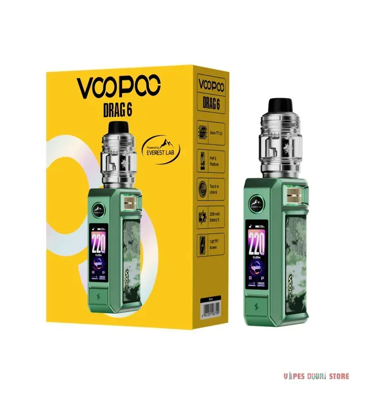 Voopoo Drag 6 kit 220w none build battery - Image 7