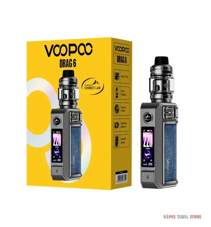 Voopoo Drag 6 kit 220w none build battery - Image 3