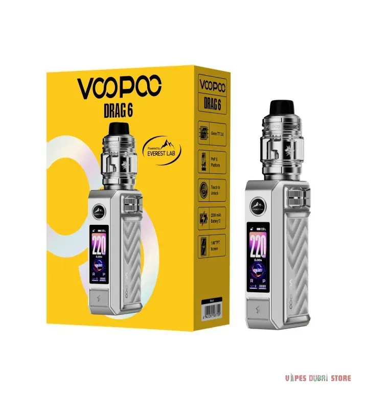 Voopoo Drag 6 kit 220w none build battery - Image 2