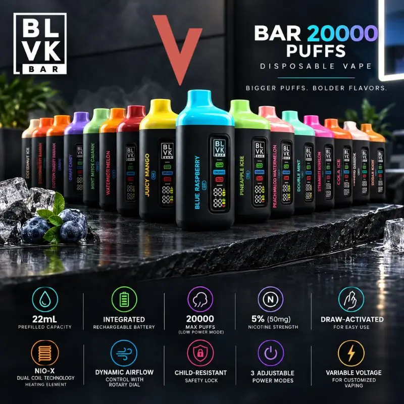 BLVK Bar 20000 Puffs Disposable Vape