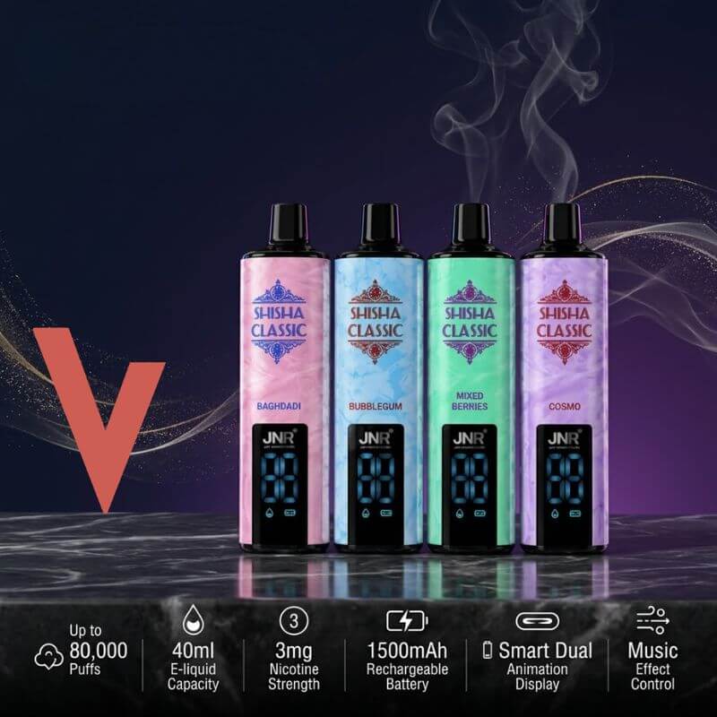 JNR Shisha Classic 80000 Puffs Disposable Vape